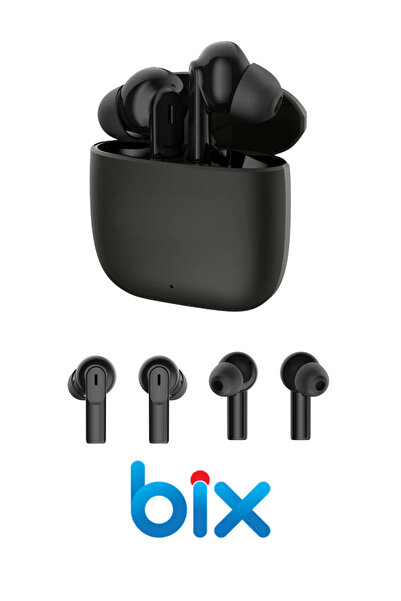 Bix Bluetooth Kulaklık TW4 Bluetooth 5.4 Metalik Kasalı IPX4 Su Geçirmez TWS ...