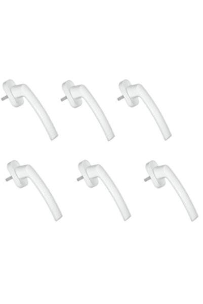 Günalp Pvc Aksesuar مقبض باب من الألومنيوم للنوافذ البلاستيكية، أبيض اللون، ب...