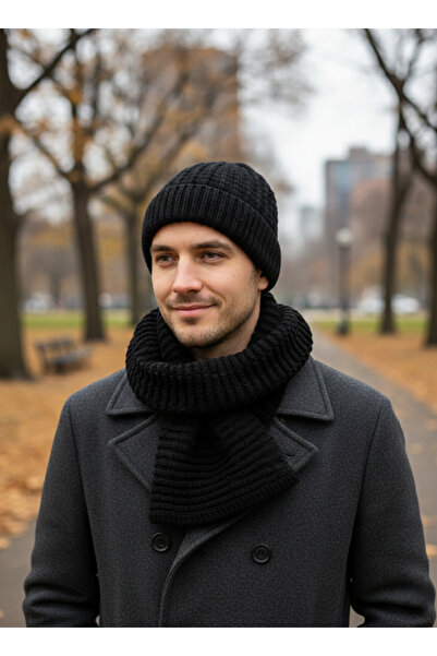 Suyutti Erkek Polarlı Atkı Bere