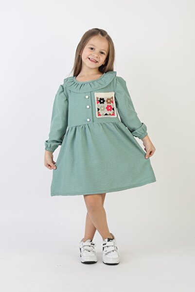 Giyimodam Embroidered Seersucker Fabric Girl's Casual Stylish Comfortable and...