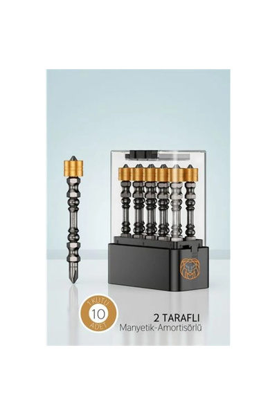 shopwave مجموعة من 10 أدوات براغي فولاذية مغناطيسية مزدوجة الجوانب - 65 مم PZ...