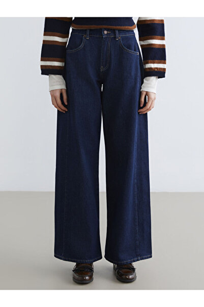 LC Waikiki Pantaloni Jean de damă Wideleg