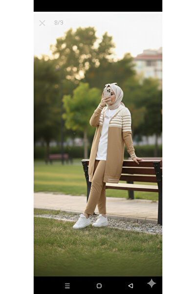 KardelenButik Camelya New Season Triple Tracksuit Set