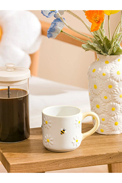 LC Waikiki Lcw Home Mixed Flower Printed Ceramic Mug 320 ml