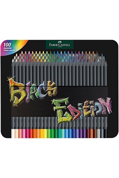Faber Castell Creioane colorate Faber-Castell Black Edition, 100 de culori, c...