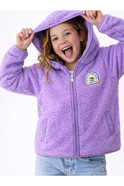 Coredra Children's Plush Hooded Jacket - C611
