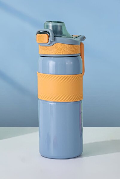 Weather Forecast 316 L Steel Blue Handle 750 ml Warm Cold Drink Thermos Water...
