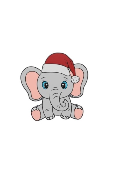 OEM Figurină LED Elefant de Crăciun