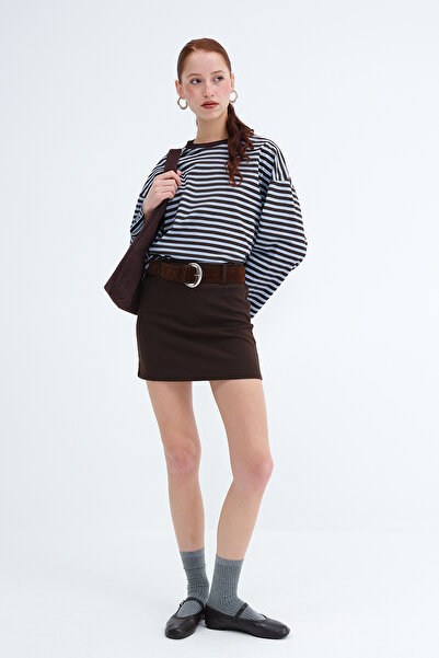 Addax Belted Mini Skirt E251114