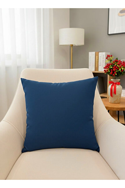 Brillant LACİVERT Renk 45X45 Ölçü Petek Dokuma Yumuşak Yapılı Kırlent Kılıf