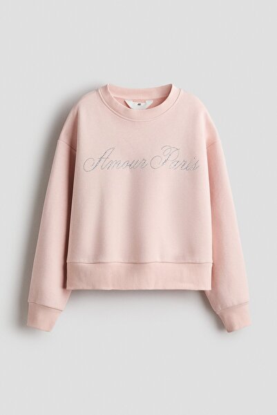 H&M Motif Detaylı Sweatshirt