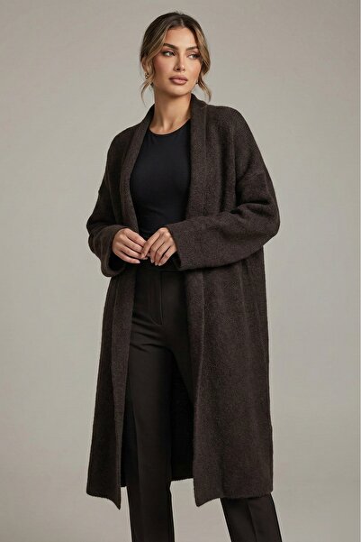 WAS Long Knitwear Wool Cardigan