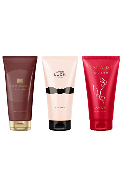 AVON Set of 3 body lotions: Far Away Beyond, Luck, Imari Queen