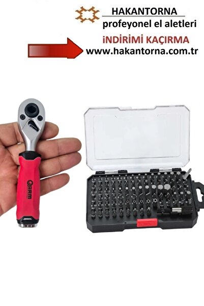 HakanTorna HT- 85 parça ARM S2 Çelik Torx Bits uç Seti matkap ucu Takımı bits...