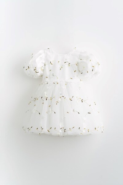 Banamio Φόρεμα από τούλι με λεπτομέρεια κεντήματος λουλουδιών 3D