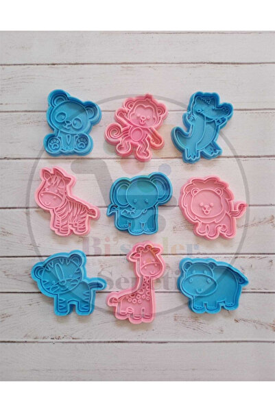 Bi'şeyler Sepeti Forest Animals Cookie Mold - Safari Animals Cookie Cutter - ...