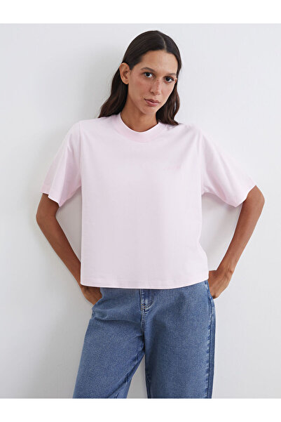 LC Waikiki Rmz Gi̇yi̇m Farkiyla Zero Roba Collar Women's T-Shirt