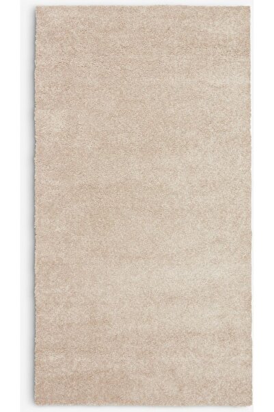DavidaHome Cross-stitch rug, cotton, 80 x 150 cm, beige, plain