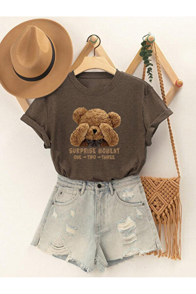 uyguntarz Unisex SURPRISE MOMENT Baskılı Tasarım Tshirt