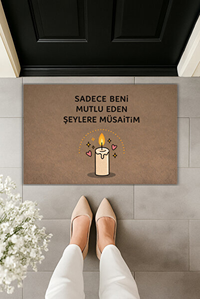 Dormot سجادة مدخل حديثة مطبوعة رقميًا - أشياء تجعلني سعيدًا فقط - سجادة مدخل