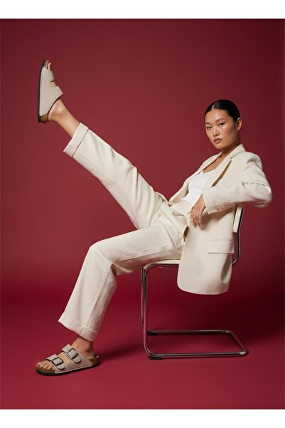 GEZER Women's Leather and Orthopedic Sole Nubuck Slippers