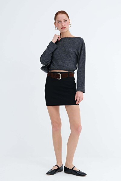 Addax Belted Mini Skirt E251114