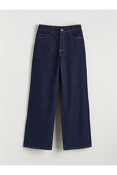 LC Waikiki Pantaloni blugi pentru femei Indigo Wideleg