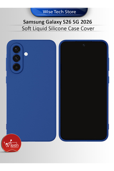Wtech Samsung S26 5G 2026 Premium Soft Liquid Silicone Case Cover
