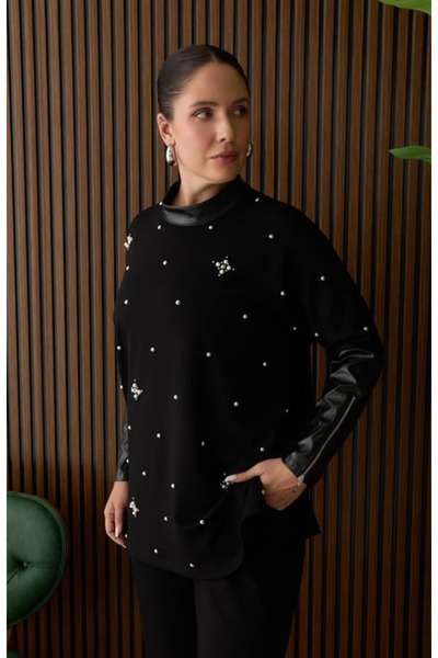 MÜSEMMA Büyük Beden Takım - SİYAH