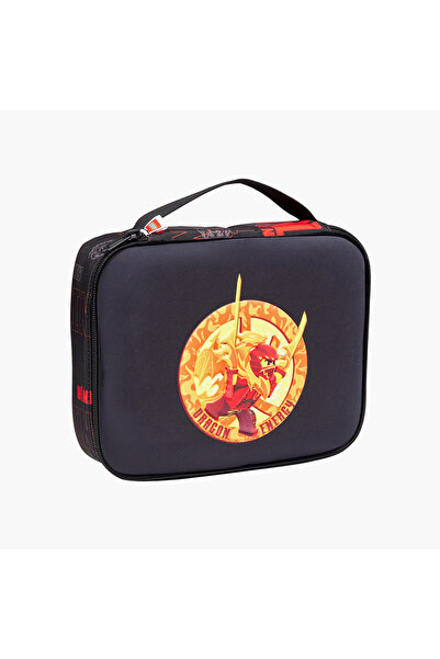 LEGO حقيبة غداء مطبوعة بنقشة نينجاغو لويد مع سحاب إغلاق