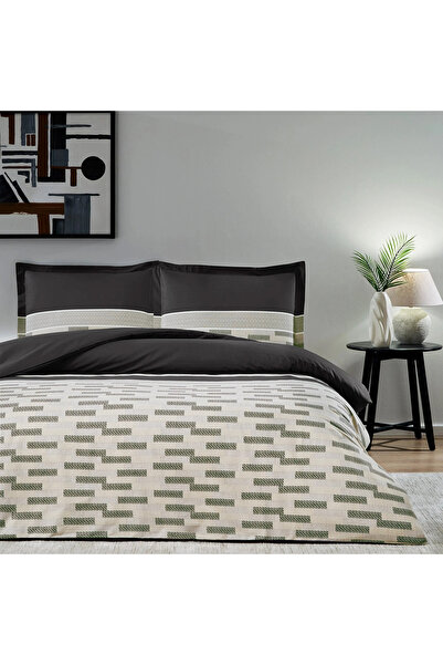 Özdilek Double Elastic Duvet Cover Set Sculpited Black