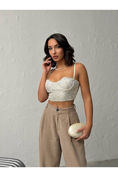 Lady Pixie Women's Sequined Bustier