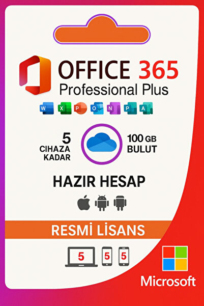 MICROSOFT Office 365 Dijital Lisans |iOS Windows Uyumlu Orijinal Abonelik