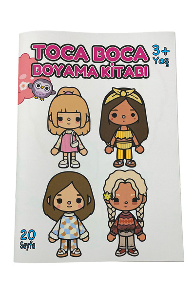 Papağan Toca Boca Karakterler Boyama Kitabı