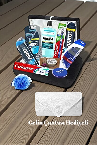 NIVEA Erkek Bakım Seti - Damat Çeyiz Sandık Nişan Bohça Seti Gelin çantası he...