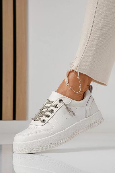 Zaira Γυναικεία μπεζ πάνινα παπούτσια από οικολογικό δέρμα Nicole #24164 - 40