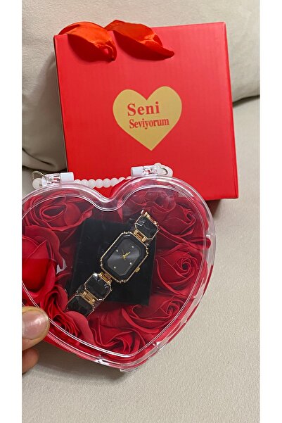 T-GOER 14 Şubat’a Özel Sevgililer Günü Kalpli Güllü Kutulu Hediye Seti