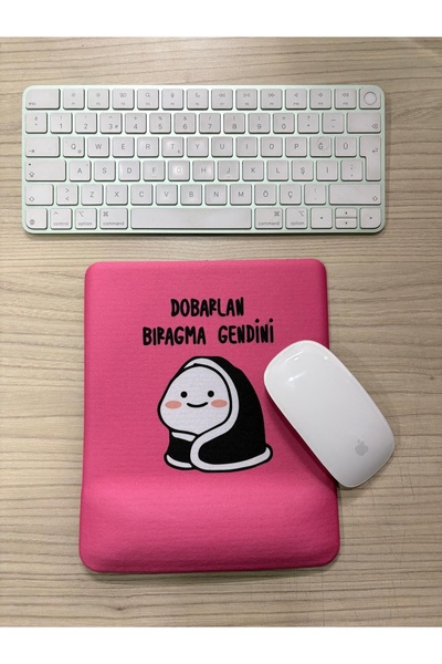 rakkun shop Dobarlan Bıragma Gendini Printed Mouse Pad with Wrist Support (Sq...