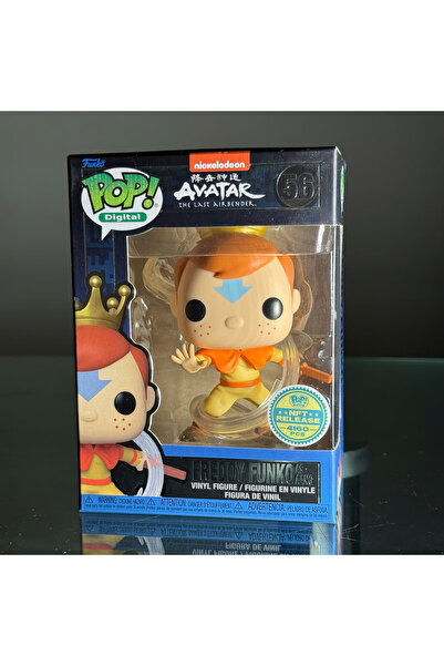 BANDAI Funko Pop Digital NFT Avatar The Last Airbender #56 Freddy Funko as Aa...