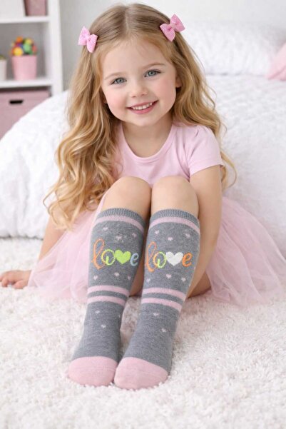 gigigiyim جوارب فوط للفتيات مكتوب عليها Love