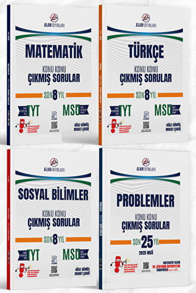 Alan Yayınları TYT MSÜ Türkçe Matematik Sosyal Problemler Konu Konu Çıkmış So...