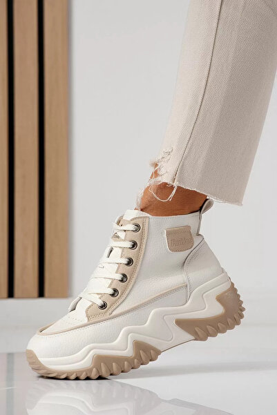 Zaira Γυναικεία χακί πάνινα παπούτσια από οικολογικό δέρμα Lea #24152 - 40