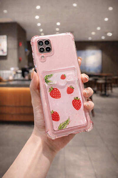 Tech&bello accessories SAMSUNG GALAXY A12 Uyumlu Kamera Korumalı Kartlıklı Da...