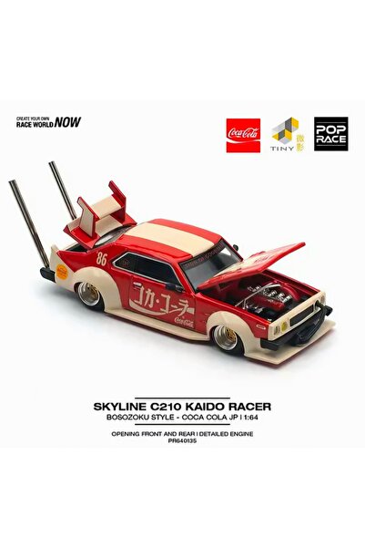 pop race 1 Nissan Skyline C210 Kaido Racer Bosozoku Style Coca-Cola 1:64 Pop ...