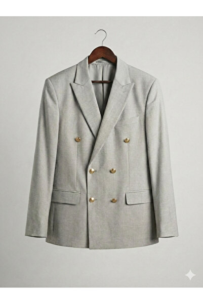 kastrioti Old Money Button Detailed Blazer Jacket