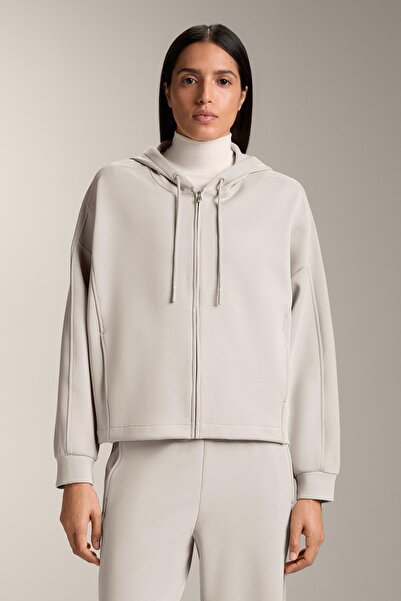 Oysho Kapüşonlu fitilli detaylı Brushed modal ceket