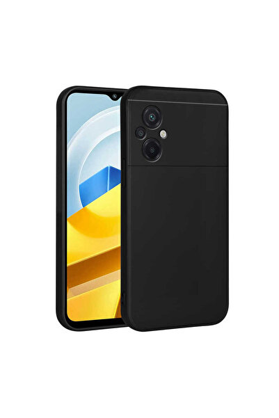 StilStoreTr غطاء سيليكون من نوع STSR Premier لهاتف Poco M5 - أسود