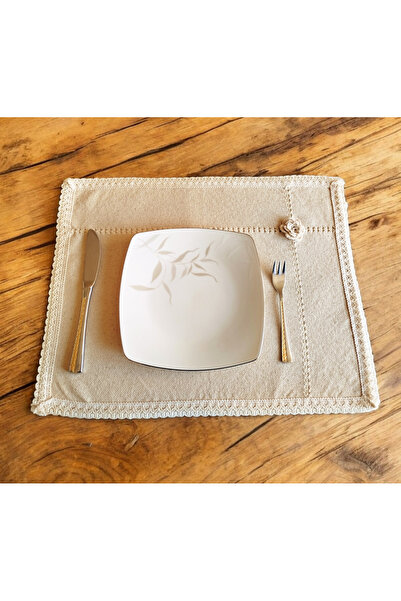 denizli hatırası 6 Pieces Organic Natural Handcrafted Floral Embroidered Line...