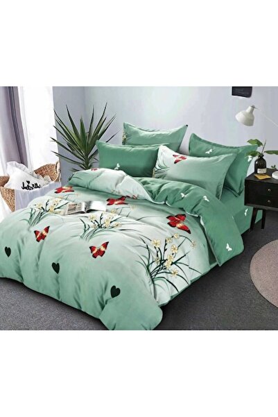 OEM Двоен комплект спално бельо, 2 души, Pucioasa, памук, фино, 6 части