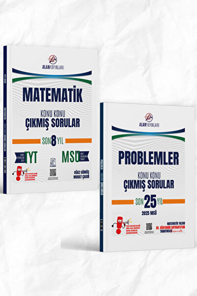 Alan Yayınları TYT MSÜ Matematik Problemler Konu Konu Çıkmış Sorular Son 8 Yı...